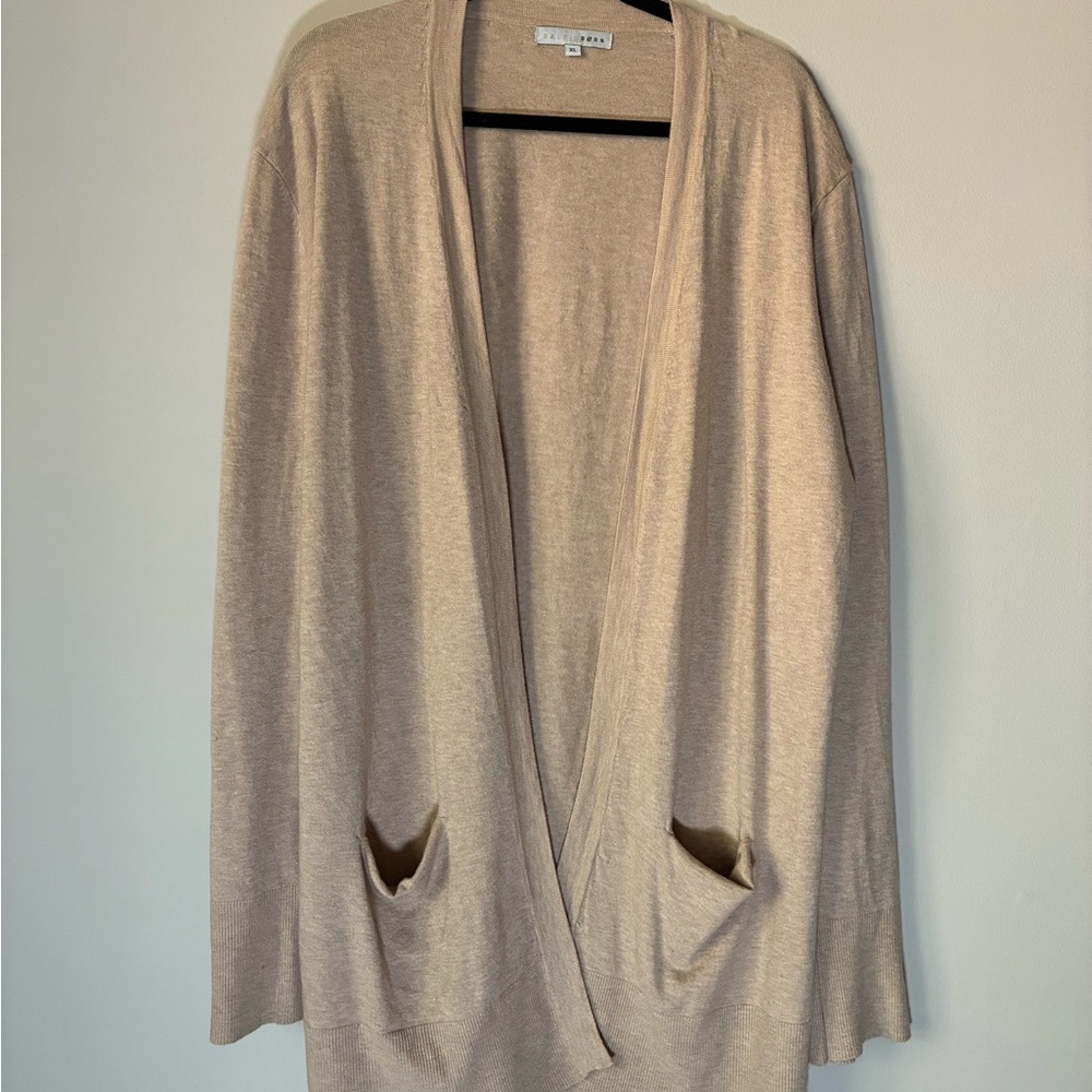Baltic Born Tan Oatmeal Oversized Cardigan Sweater